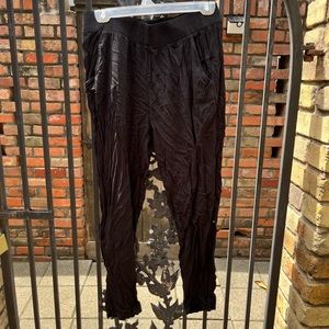 Black long joggers